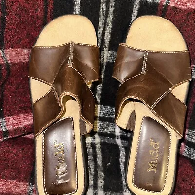 Mudd Brown Strappy Sandals Shoes Size 8 M • $12