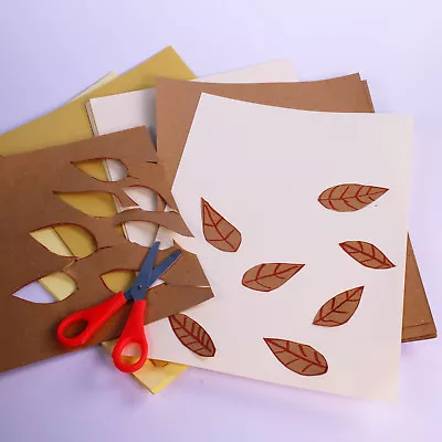 Natural Elements Coloured Card Earthy Outdoor Browns 160gsm Pack 40 • £2.40