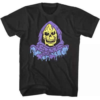 Masters Of The Universe Melting Skeletor Men's T-Shirt Evil Overlord He-Man Gray • $27.99