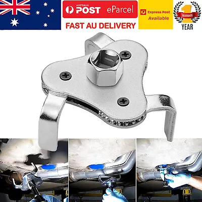 3 Jaw Engine Oil Filter Removal Stainless Steel Wrench Tool For Construction Use • $19.99