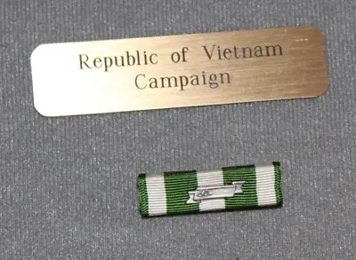 Authentic Vintage Republic Of Vietnam Campaign 1960 Ribbon Date Bar • $13.95