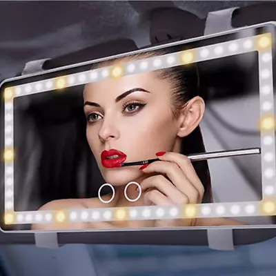 60 LEDs Car Sun Visor Vanity Mirror Sun-Shading Makeup Mirror With 3 Light Modes • $18.99