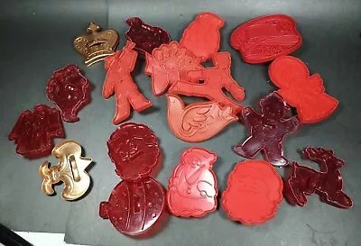 Vintage Cookie Cutters Lot Of 18 Red USA 12 Days Of Christmas  • $5.99