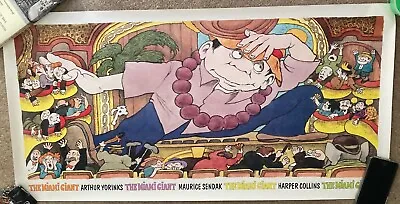 Maurice Sendak Miami Giant Promotional Poster Ca. 1995 Excellent Condition. • $34.95