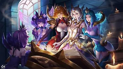 League Of Legends Lux Wings Elbow Gloves Keyboard Custom Playmat Mat Desk 2881 • $32.99