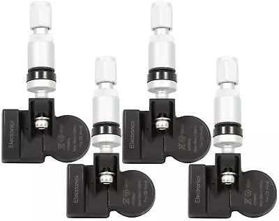 4 Tire Pressure Sensors TPMS Sensors Metal Valve Silver For Opel/Vauxhall Zafira • $79.91