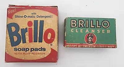 RARE Vintage Brillo Soap Pad Trial Box/pad Brillo Cleanser Empty Box 1950s GVC • $20