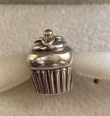 Pandora 14CT Gold/Silver Cup Cake Charm Hm  ALE/925  No Box  • £19.99