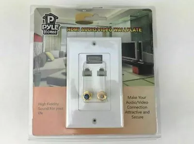 Pyle Home PHDM2RJRF1 HDMI Audio Video RCA Coaxial Ethernet Combo Wall Plate • $15.99