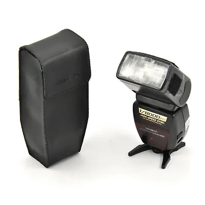 Minolta Program 5400 HS Electronic Flash W/ Case & Stand! Good Condition! • $39.95