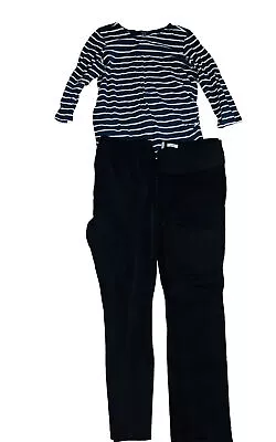 New Look Size 12 Maternity Bundle Jeans Jeggings Leggings Striped Top • £8