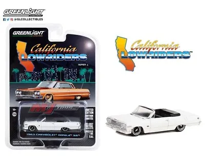 Greenlight Lowriders 1:64 1963 Impala Ss Convertible White Factory Sealed New!!! • $11.99