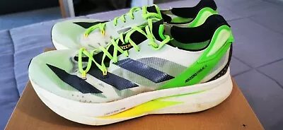 Adidas Adizero Prime X Linen Green Black. Boxed. US11.5 UK11 Marathon Triathlon • $150