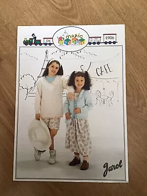 Jarol Knitting Pattern E906Girl/Sml Adult Sweater Jacket Purse Headband 26-36 DK • £1.59