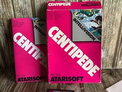 INTELLIVISION CENTIPEDE GAME CARTRIDGE With INSTRUCTIONS TESTED WORKING • $38