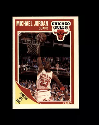 Michael Jordan 1989-90 Fleer #21 Chicago Bulls Scoring Leader (SURFACE DIMPLE) • $0.99