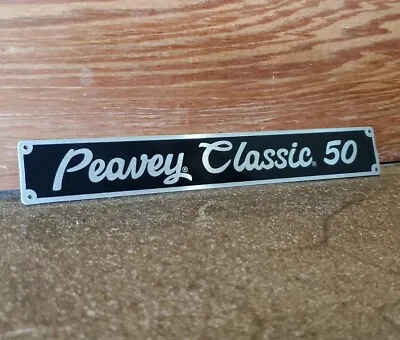 Peavey OEM Classic 50 Metal Logo Black Tweed Vintage Style USA • $14.99