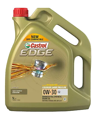 $74.95 • Buy Castrol EDGE 0W-30 C2 Engine Oil 5L 3420665 Fits Citroen C3 1.4 I (FC)