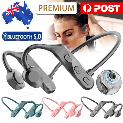 $10.95 • Buy Waterproof Bone Conduction Earphones Wireless Bluetooth Sport Headphones Headset