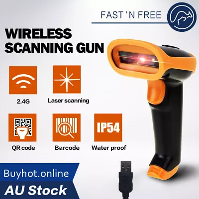 NETUM Laser CCD Wireless Wired QR Code Barcode Scanner 1D 2D Reader USB Scan Gun • $49.95