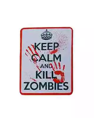 £3.75 • Buy DARKSIDE Keep Calm And Kill Zombies Iron On Patch, Horror/blood/crown/funny