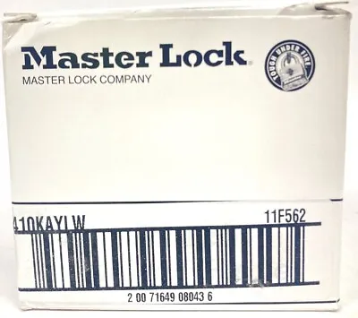 6 Pack Master Lock 410KAYLW Yellow Lockout Padlocks 1-1/2” Shackle KEYED ALIKE • $59.99