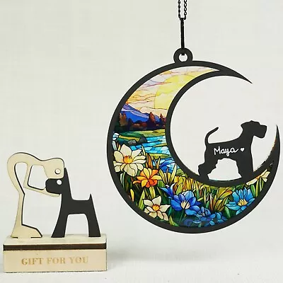 Miniature Schnauzers Memorial Suncatcher Pet Sympathy Gift For Dog Loss Pet Mom • $8.25