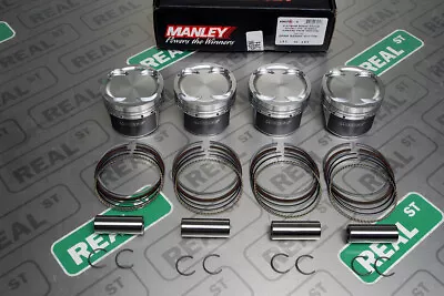 Manley Forged Pistons Eclipse Talon 2G DSM 4G63T 7 Bolt 87mm +2.0mm -12 Cc 8.5:1 • $678.86