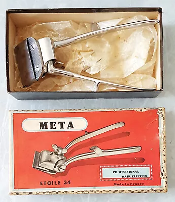 Vintage META ETOILE 34 Professional Manual Hair Clipper Trimmer #00. Orig.Box • $36