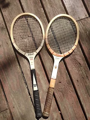 Vintage Wilson  Wooden Racquets 1960’s Jack Kramer Lot Of 2 • $60