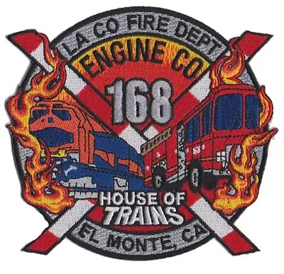 LA County Station 168 House Of Trains NEW 2023 Design Fire Patch ! • $6.95