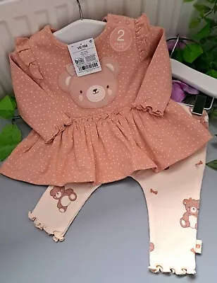 Baby Girl 0-3 Months BNWT Next Supersoft Set • £2.95