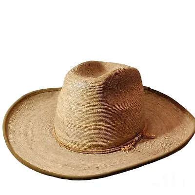 🇲🇽Sahuayo Fidepal Vintage Cowboy Hat SIZE 7 Straw Vaquero Made In Mexico RARE • $24.95