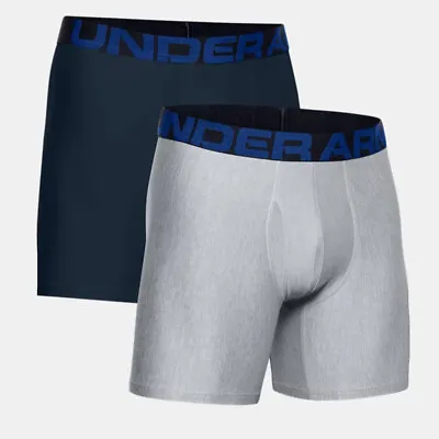 Under Armour UA Tech Boxerjock Underwear 6 Inch 2 Pack - Size Mens XLARGE 38-40 • $26.99