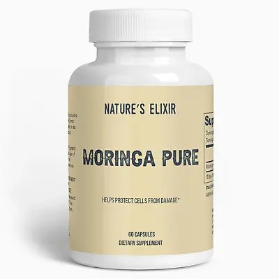 60 Capsules Moringa Oleifera Leaf Powder Capsules - Organic USA Manufactured • $12