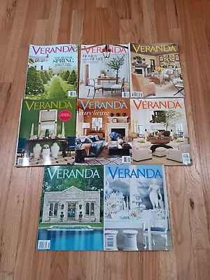 Veranda Magazine Lot Of 8 Issues 2006-2015 • $19.99