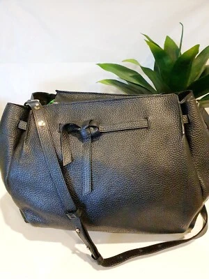 $41 • Buy Tuc Oroton Since 1938 Black Leather Cross Body Bag  Tote Shoulder Bag