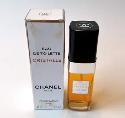 CHANEL CRISTALLE Eau De Toilette Vaporisateur Spray (60 Ml/2 Oz) Vintage • £131.37