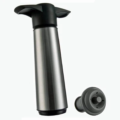 $14.24 • Buy Vacu Vin Stainless Steele Wine Saver Stainless Steel Pump + 1 Stopper