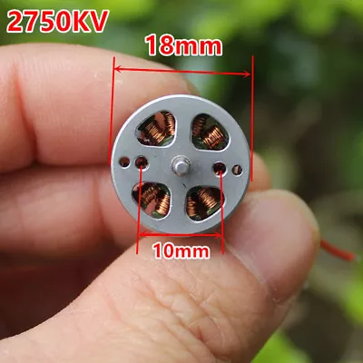 2S Brushless Motor Mini 18mm 2750KV UVA Brushless Motor Aircraft Model RC Drone • $2.92