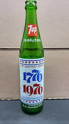 1976 7-Up Bottle  Bicentennial - 1776-1976-Liberty Bell -Commerotive  Great Con- • $11.04