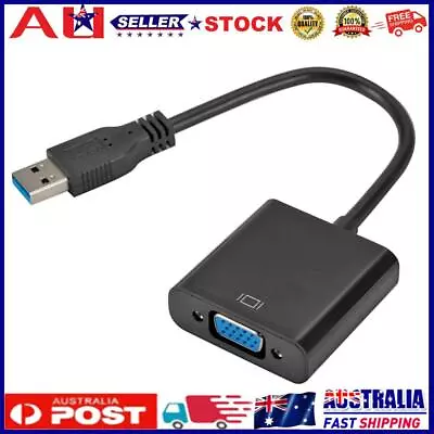 USB 3.0 To VGA Video Display Adapter 1080P Multi-Display Converter (Black) • $13.79