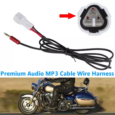 For Kawasaki Vulcan 1700 2009-2020 Audio Adapter Wire Plug Kit MP3 Cable Chord • $17.99