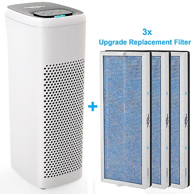 $119.99 • Buy Air Purifier For Home Large Room H13 HEPA Air Cleaner Smoke Pet Odor +3*Filters