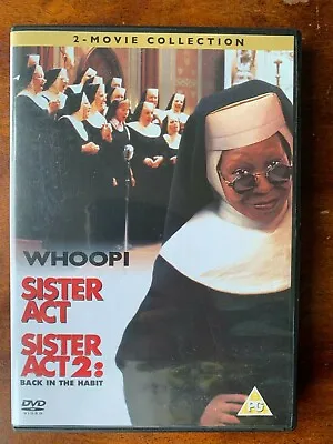 £8 • Buy Sister Act 1 + 2 DVD Box Set Whoopi Goldberg Nun Musical Comedy Movie Double 