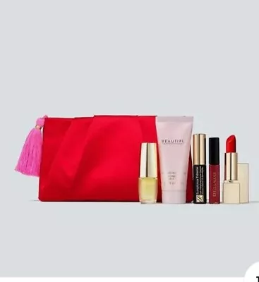 Estee Lauder 6-Pc. Makeup Gift Set Beautiful EDP Body Lotion Lipstick Mascara • $25