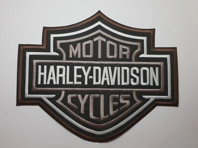 $49.99 • Buy HUGE HARLEY DAVIDSON Iron On Or Sew On Back Patch Large Logo Cut Biker HD Shield