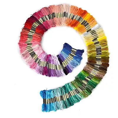 AU 50 Colourful Cross Stitch Embroidery Egyptian Cotton Thread Floss Bulk DIY • $6.49