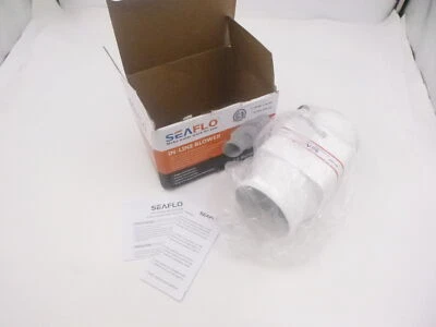 $27.99 • Buy Seaflo In Line Marine Bilge Air Blower 4  12V 270CFM White
