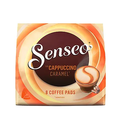 £3.03 • Buy 8 Senseo Coffee Pads Type Cappuccino Caramel For Double Holder Flavored 